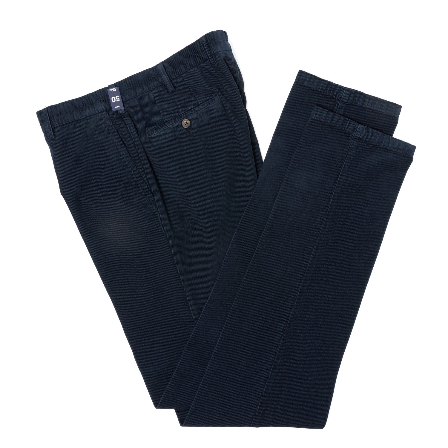 Exclusively for Michael Jondral: Dark Blue Corduroy Pants made of "Pre-Washed" Cotton - Rota Sport